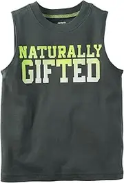 [Carter's] Boys' Olive Naturally Gifted Muscle Shirt (9M)
