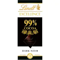 在飛比找Yahoo奇摩購物中心優惠-Lindt 瑞士蓮 極醇系列99%巧克力片(50g)