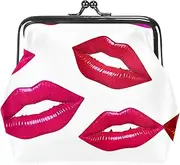 [CWAGFEQZ] Wallet Women,Coin Purse,Coin Purse for Women,Coin Purses,Red Fire Lip Kiss Colorful