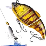 Articulated Lures, Multi-Jointed Fishing Lure | Segmented Crankbaits - Realistic Lures with Hooks, Fishing Lures for Freshwater and Saltwater