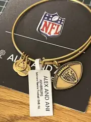 Alex And Ani BALTIMORE RAVENS Bracelet ~ Rafaelian Gold - NWT & CARD
