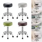 Round Rolling Stool Bar Stool with Wheels Lift Stool Multi Purpose Salon Stool