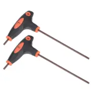 3mm Ball End Hex Key T-Handle Wrench Spanner, Metric S2 Steel 2 Pcs