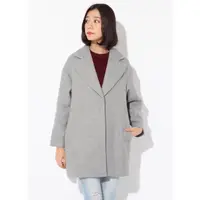 在飛比找蝦皮購物優惠-日本lowrys farm 灰色寬鬆大衣外套