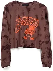 Junk Food Clothing Cleveland Browns Loose Knit Crop