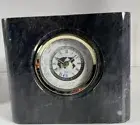 Bulova World Time - Airplane Second Hand - Marble Desk Shelf Mantle Clock NEW