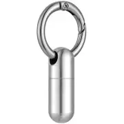 Titanium Keychain Pill Holder, Small Waterproof Pill Case Container w/Conveni...