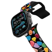 Apple Watch Ultra, Ultra 2 (49mm) Impact Band Rainbow Pebbles on Black