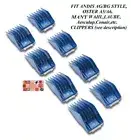 ANDIS 8 LARGE SIZE Guide ATTACHMENT BLADE COMB SET*Fit Many Oster,Wahl Clippers