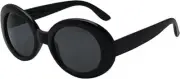 Celebrity Designer Sunglasses Black Framed Black Lens Clout Goggles