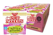 Nissin Cup Noodles Shrimp Flavor Instant Ramen Pack of 12 Easy Meal 2.25 Ounce