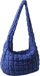 [Hzxsny] Quilted Tote Bag for Women Puffer Bags Large Padding Shoulder Bag Dumpling Underarm Bag Hobo Bag Cloud Handbags with Zip 2024