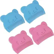 ELAYARD Portable Baby Hair Brush Comb 4pcs Set Scalp Massager for Infant Care and Shampooing