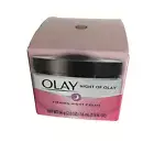New Olay Night of Olay Firming Night Cream Face Moisturizer, 1.9 oz