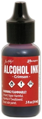 Ranger Crimson Tim Holtz Alcohol Ink .5oz,Art Paper