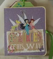 Tinker belle File Folder Mini Album Folio with Autograph Tags