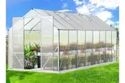 ALFORDSON Greenhouse Aluminium Polycarbonate Green House Garden Storage Shed 5.1x2.4x2.1M