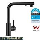 FURUISI WELS Kitchen Mixer Tap Black 360° Pull Out 2-Mode Spray Laundry Faucet