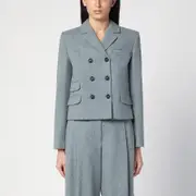 [the garment] Mille grey double-breasted jacket 12 UK Grey