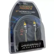 Sundown Audio MONO-SAZ-6FT Mono Channel 6Ft. Twisted RCA Interconnect Cable