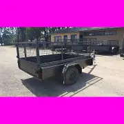 8x5 galvanised box trailer heavy duty box trailer w crate aus made caged trailer