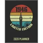 1946 LIMITED EDITION 2020 PLANNER: DAILY WEEKLY PLANNER WITH MONTHLY QUICK-VIEW/OVER VIEW WITH 2020 PLANNER