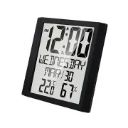 Advanced Digital Wall Clock with Temperature Humidity and Date Function