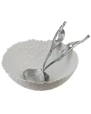 Michael Aram Chrysanthemum Salad Bowl & Tulip Servers