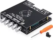 Bluetooth Amplifier Board, ZK-HT21 2.1 Channel 160W x 2+220W Subwoofer Stereo Mini Audio Power Amplifier Module TDA7498E HiFi Chips,BT USB AUX Input DC 15-36V for DIY Home Speakers