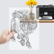 8.5"x11"，Waterproof Inkjet Transparency Film for Silk Screen Printing，500 sheets