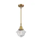 Innovations Oxford 1 Light 7.5" Mini Pendant, BB/Clear - 447-1S-BB-G532