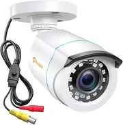 [Anlapus] Outdoor 1080P HD Video Surveillance Camera 4-in-1 Camera 20M IR Night Vision for TVI/CVI/AHD/CVBS CCTV Surveillance System, White