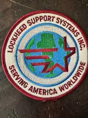 Embroidered Lockheed Support Systems Serving America Patch USAF Military