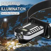 USB Charging COB LED Headlight Camping Head Mounted Patch Headlight Light R6X1