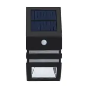 YH0607 Black Solar PIR Sensor Led Security Outdoor Waterproof Wall Light