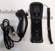 NEW Motion Plus Remote & Nunchuk Controller Set BLACK for Nintendo Wii sleeve