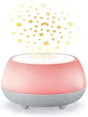 VTech BC8213 V-Hush Mini Storytelling Soother with Sleep Trainer, Songs, Stories, Sounds, lullabies, Multi Option Night Light, Bluetooth Speaker, up to 8 Hours Run time