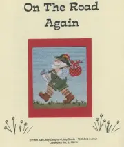 Libby Sturdy German Santa On The Road Again Line Drawn Canvas Stitch Guide