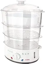 Judge JEA25 Electric Steamer 3 Tiers and Rice Cooker, 900W, 8.5L, 60 Minute Timer, 2 Year