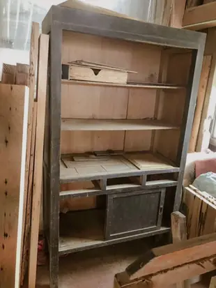 【玩木主意】家具翻新 手工 台灣檜 檜木 實木 菜櫥 置物櫃 收納櫃