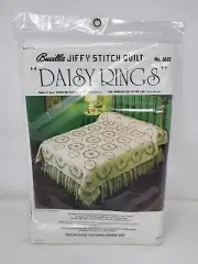 Bucilla Daisy Rings Quilt Kit #3632 Double Bed Size 90” X 108”