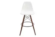 SK Designer Living | Replica Eames DSW Stool | White & Walnut