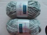 Sundance Sugar Spun wool blend baby yarn, Black Licorice, lot of 2 (114 yds ea)