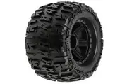 Proline 118411 Trencher 3.8" All Terrain Tire Mounted on Desperado Black Wheels