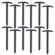 12 Pcs Heavy Duty Tent Nail Snow Ground Nails Anchors Pole Hooks Gazebo