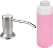 Soap Dispenser for Kitchen Sink , Brushed Nickel Built in Sink Soap D