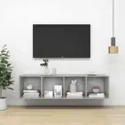 NNEVL Wall-mounted TV Cabinet Concrete Grey 37x37x142.5 cm Chipboard