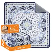 Washable Pee Pads for Dogs, 2 Pack Super Absorbent Reusable Puppy Pads Waterp...