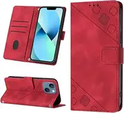 PU Leather Compatible with Google Pixel 6 Pro 5G Case,Compatible with Google Pixel 6 Pro 5G Card Holder Wallet Flip Magnetic Closure Stand Red