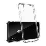 Apple iPhone X TPU Slim transparent crystal clear bumper cushion back case cover